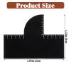 2Pcs Enhancement Card for Barbers with Measurement Indicators, Color Spray Edge Hair Liner Card Hairline Shaping Tool Reusable Spray Edge Hairline Shaping and Line Up Tool view 2