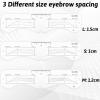 18 PCS Reusable Eyebrow Stencil, Generic 3 Sizes Eyebrow Stencils Reusable Eyebrows Template Kit Plastic Eyebrows Mold with Strap Assist Makeup Tools for Beginner view 2