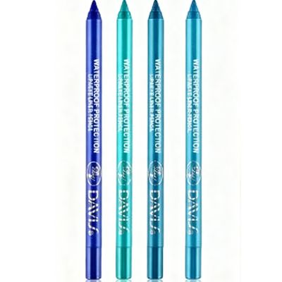 4Pcs Sky Sea Blue Green Gel Sparkling Eyeliner Pen Set is designed for women, with a waterproof stain , colored gel water line eyeliner liquid, face and eye paint sticks, professional eye makeup set