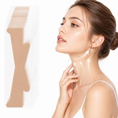 Neck Lift Tape, Invisible Ultra-Thin for Lifting Sagging Neck Skin, Portable & Suitable for All Women (20pcs)