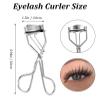 30Pcs Eyelash Curler Refills, 1 Eyelash Curler & 30 Eye Lash Curlers Refill Silicone Pads Compatible with Most, Silicone Replacement Pad for Eye Lash Curlers, Easy to Use, Black view 2