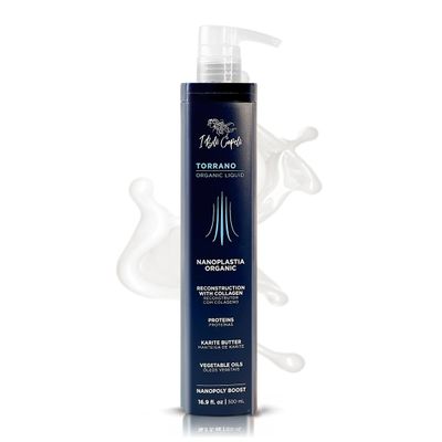 I Belli Capelli Torrano Liquid Keratin Hair Treatment Straightening in 1 Step, Formaldehyde Free-Nanoplastia Para Alisar Cabello, Keratina Organica Sin Formol Para Alisar el Pelo (16.9Fl.oz/500ml)
