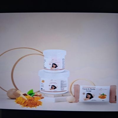 Byenblan LLC Turmeric Skincare Set, Face Cream, Body Cream and Soap, Hydrating Nourishing Formula for Daily Skincare Routine, 3 Piece Set