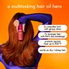 amika superfruit star lightweight hair styling + heat defense oil, 20ml | heat protection, strengthen + reduce breakage, smooth frizz, add glossy shine view 2