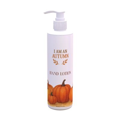 Autumn Hand Soap  Autumn Pumpkin Design | Fresh Green Tea & Lemon Scent | 12 Pack 16 oz Pump Bottles | Classic Harvest Decor for Home, Kitchens & Guest Spaces | Paraben-Free, Made in USA