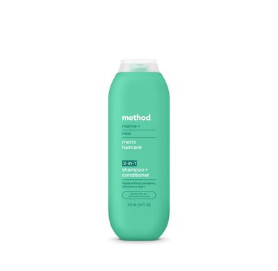 method men 2-in-1 Shampoo and Conditioner, Marine + Mist, 14 fl oz