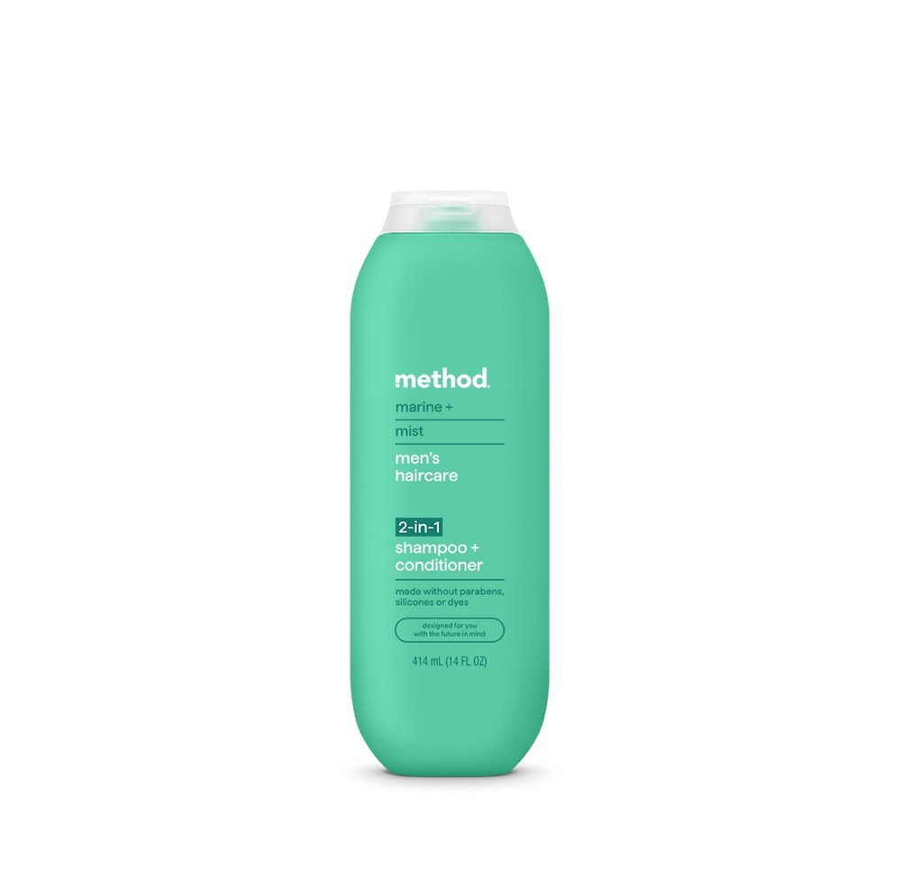 method men 2-in-1 Shampoo and Conditioner, Marine + Mist, 14 fl oz