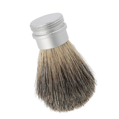 Beard Shaving Brush for Men, Mustache Brush with Soft Hair, Aluminum Handle Beard Tool, Portable Travel Shaving Brush for Daily Grooming and Beard Care