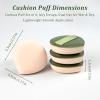 4-Pack Makeup Sponges  Latex-Free Blender Set for Foundation, Concealer & Powder, Soft, Reusable & Beginner-Friendly Beauty Tools (Green) view 2