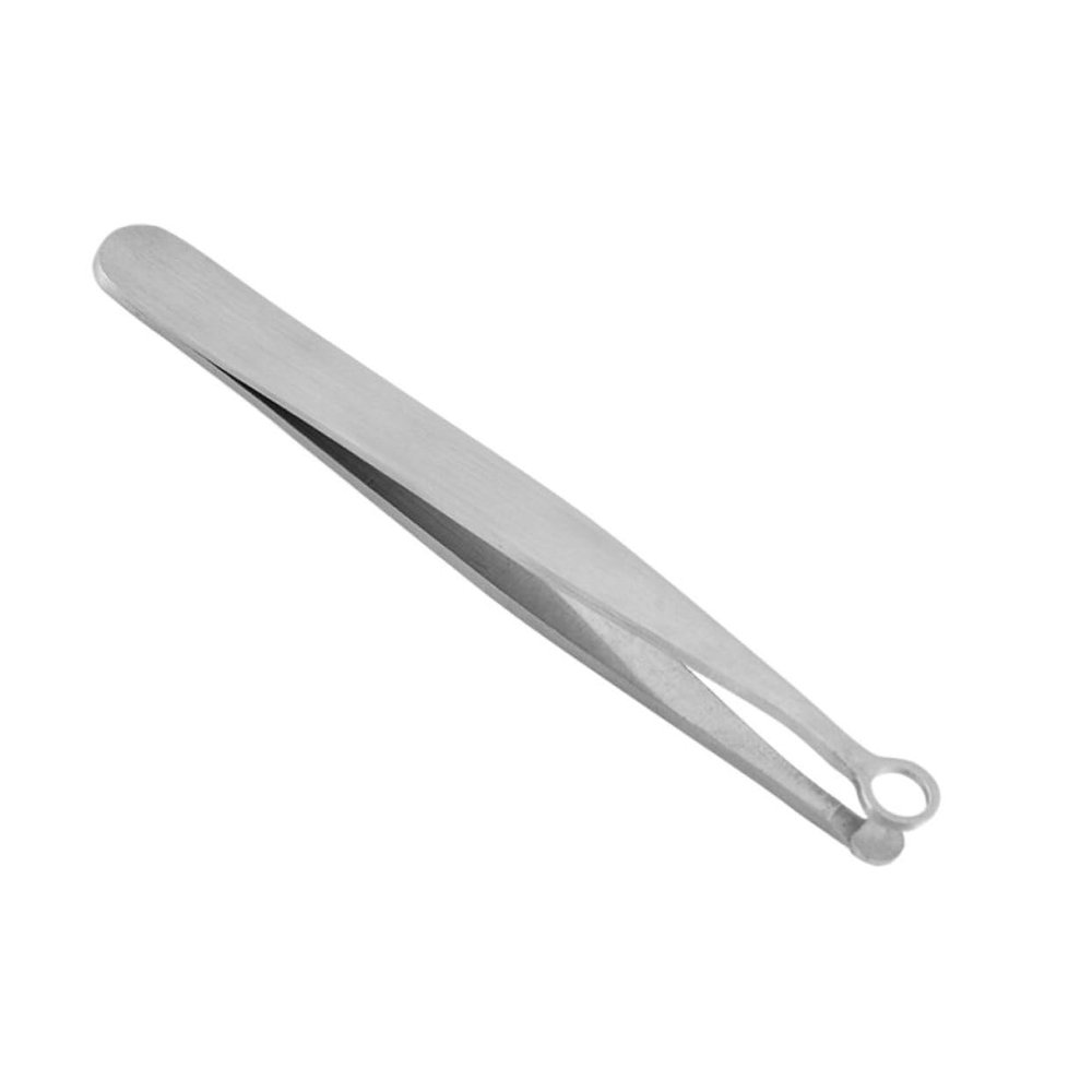 Mobestech Stainless Steel Nasal Hair Cutter Manual Nose Hair Trimmer with Round Head Safe Precision Tweezers for Men Women Portable Lightweight Personal Grooming Tool