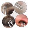 Mobestech Stainless Steel Nasal Hair Cutter Manual Nose Hair Trimmer with Round Head Safe Precision Tweezers for Men Women Portable Lightweight Personal Grooming Tool view 3