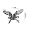 LIFKOME 2pcs Metal Butterfly Hair Claws Strong Grip Hair Clamps for Women Secure Hold Silver and Black view 2