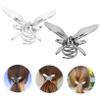 LIFKOME 2pcs Metal Butterfly Hair Claws Strong Grip Hair Clamps for Women Secure Hold Silver and Black view 4