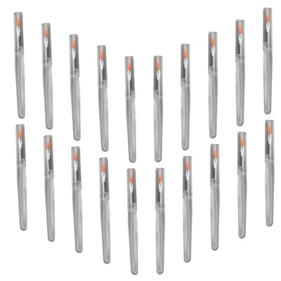 DECHOUS 20Pcs Transparent Lip Brush Cosmetic Lipstick Applicators with Soft Fiber Heads for Precise Lip Mask and Gloss Application Portable Makeup Tool for Women