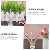 DECHOUS 20Pcs Transparent Lip Brush Cosmetic Lipstick Applicators with Soft Fiber Heads for Precise Lip Mask and Gloss Application Portable Makeup Tool for Women view 2