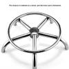 Adjustable Rolling Stool with Wheels - Swivel Leather Round Stool for Bar, Office, Spa, Age, Height Adjustable, Green Color - Comfortable Work Seat view 4