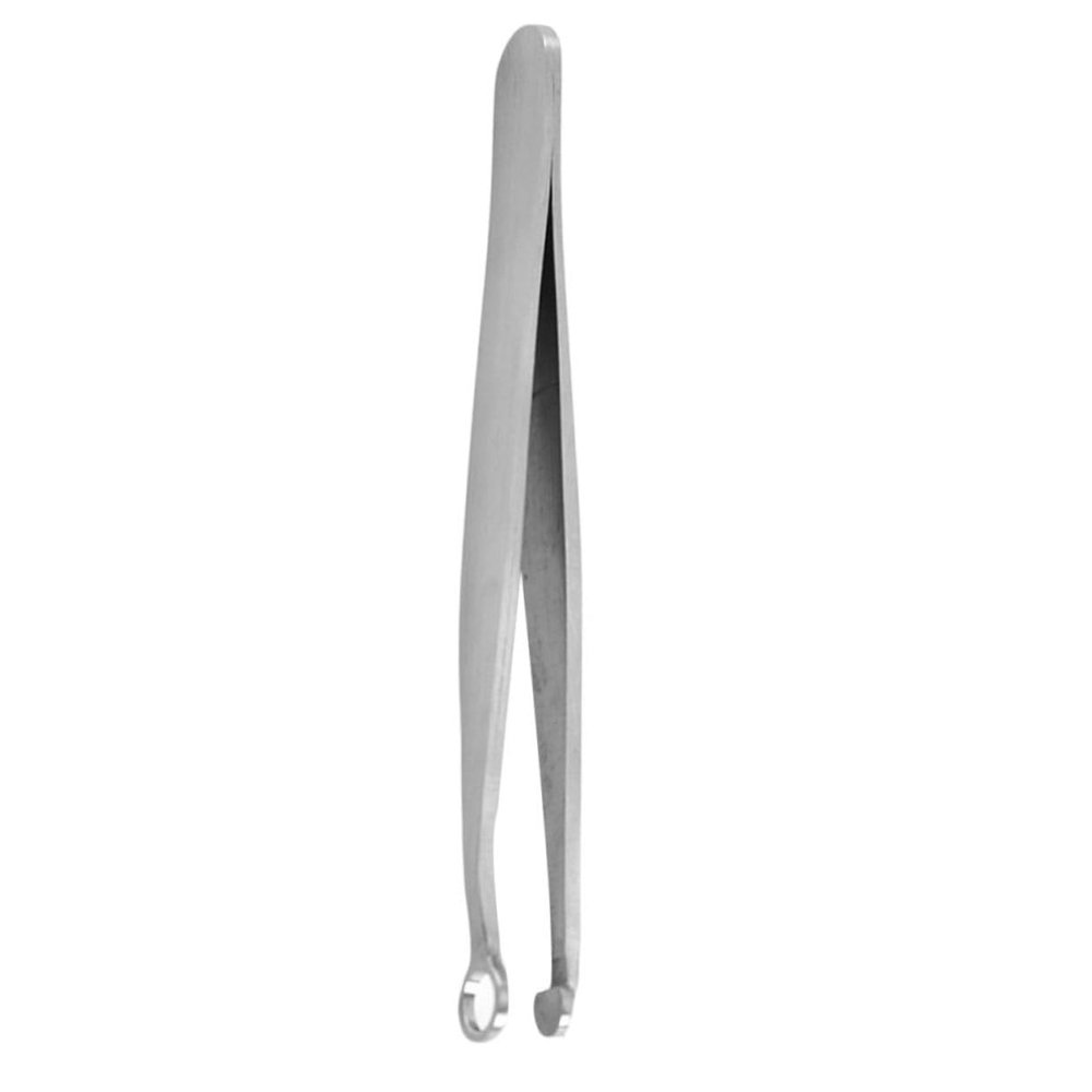 Alipis Round Head Nasal Hair Clip Stainless Steel Nose Hair Trimming Tool Ergonomic Handle Lightweight Precision Beard Trimmer for Men and Women Home Salon Use