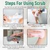 3 Packs Exfoliating Bath Sponge Remover Dead Skin, Magic Exfoliating Body Scrubber for Sensitive Skin, Gentle Exfoliation for Pregnant Women and Kids view 3