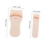 Alipis 2pcs Travel Eyelash Curler for Women with Wide Angle Clamp Portable Plastic Lash Curling Tool with Replacement Silicone Pads Compact Design for Daily Makeup and Special Occasions view 2