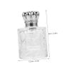 Alipis 3pcs Glass Perfume Bottles Refillable Spray Vials Portable Transparent Sample Atomizer Holder for Travel Outdoor Parties Holidays view 2