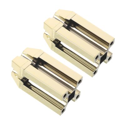 Vaguelly 2pcs Gold Eyebrow Pencil Sharpener Flat Tip Duckbill Cosmetic Shaper Portable Makeup Tool for Beginners and Professionals Rust-Resistant Design for Precise Multi-Angle Eyebrow