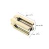 Vaguelly 2pcs Gold Eyebrow Pencil Sharpener Flat Tip Duckbill Cosmetic Shaper Portable Makeup Tool for Beginners and Professionals Rust-Resistant Design for Precise Multi-Angle Eyebrow view 2