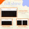 Full Shine Tape in Weft Hair Extensions Human Hair, Color 2 Darkest Brown, 20 Inch, 120g, 4PCS, Genius Weft Hair Extensions Human Hair Seamless Skin Weft Brazilian for Daily Office view 3