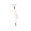 NOLITOY 50pcs Double Ended Natural Wood Manicure Tools with Grit Sanding Sticks and Pointed Nail Detailing Pushers for DIY Nail Art Travel-Friendly Pedicure Supplies view 2