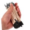 NOLITOY 50pcs Double Ended Natural Wood Manicure Tools with Grit Sanding Sticks and Pointed Nail Detailing Pushers for DIY Nail Art Travel-Friendly Pedicure Supplies view 4
