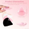16-Piece Triangle Powder Puff Set  Soft Velour Makeup Puffs for Foundation, Powder & Blending  Reusable Beauty Sponges for Face and Body view 2