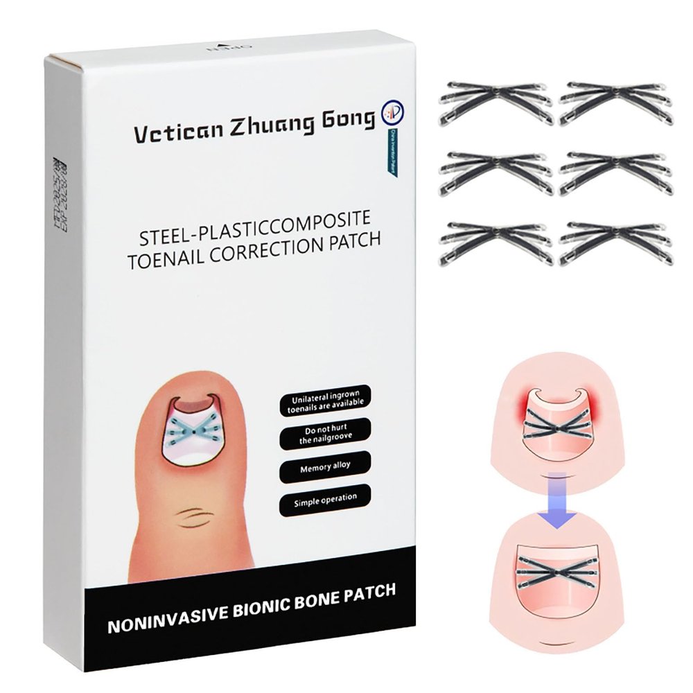Titanium Alloy Ingrown Toenail Removal Kit & 6PC for Curved Nail Repair and Quick Relief, Professional Toenail Treatment Tools