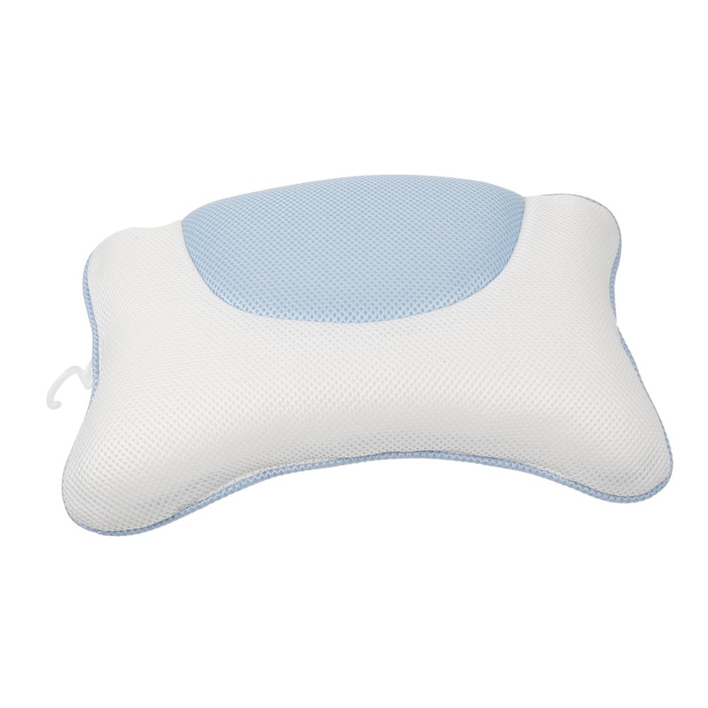 SHERCHPRY Bathtub Pillow with Strong Suction Cups Soft Mesh Neck and Headrest Cushion Non-Slip Spa Bath Cushion for Stable Support and Easy Installation Machine Washable Tub Pillow for