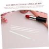 Zerodeko Disposable Micro Applicator Brush with Clear Handles Precision Lip Gloss Tester Wands and Eyelash Extension Cleaning Swabs Portable Cosmetic Applicators for Smooth Lipstick view 2