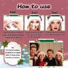15 PCS Christmas Face Temporary Tattoos, With Red Green White Face Gems Glitter Freckles Face Tattoo for Women, Waterproof Christmas Accessories Face Makeup for Cosplay Party Supplies view 4