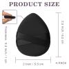 4PCS Makeup Sponge Puff Set  Latex-Free PU Foundation Blenders, Dual-Sided Non-Absorbent Puffs with Precision Tip & Dual-Ribbon Grip (Black & Coffee) view 2