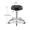 Adjustable Swivel Rolling Stool with Wheels - PU Leather Hydraulic Office Chair for Beauty Salon, Spa, Medical, Tattoo, Drafting - Black view 2
