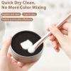 2-Pack Makeup Brush Cleaner Sponges  Quick Color Switch for Eyeshadow Brushes, No Water or Chemicals, Reusable with Travel Case view 2