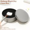 2-Pack Makeup Brush Cleaner Sponges  Quick Color Switch for Eyeshadow Brushes, No Water or Chemicals, Reusable with Travel Case view 3