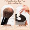 2-Pack Makeup Brush Cleaner Sponges  Quick Color Switch for Eyeshadow Brushes, No Water or Chemicals, Reusable with Travel Case view 4
