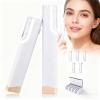 Sonic Dermaplane Razor for Women Face - Rechargeable Sonic Dermaplaning Tool with 5 Blades, Facial Hair Remover for Peach Fuzz & Eyebrows, At-Home Facial Kit for Instant Smoothnesswhite) view 1