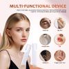 Sonic Dermaplane Razor for Women Face - Rechargeable Sonic Dermaplaning Tool with 5 Blades, Facial Hair Remover for Peach Fuzz & Eyebrows, At-Home Facial Kit for Instant Smoothnesswhite) view 2