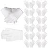 144pcs White Cotton Gloves for Dry Hands Sleeping, Breathable, Moisturizing Gloves White Cotton Glove Women for Dry Hand Moisturizing Cosmetic Eczema Hand Spa and Jewelry Inspection Serving-L view 3