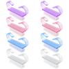 8PCS Nail Brush Cleaner Set Handle Grip Fingernail Scrubber Brushes with Nylon Bristles for Toes, Nails, Pedicure & Multi-Purpose Cleaning view 1