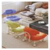 360 Rotating Pedicure Chair Stool with Backrest - Mobile Household Low Stool & Pulley Small Bench for Nail Salon & Home Use view 4