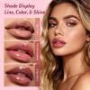 3PCS Lip Combo Set - Matte Lip Liner Pencil + Hydrating Tinted Lip Balm + Juicy Lip Gloss Tint, Non-Sticky, Long-Lasting, High Pigment Lip Makeup Kit (Sweet Fig Set) view 2
