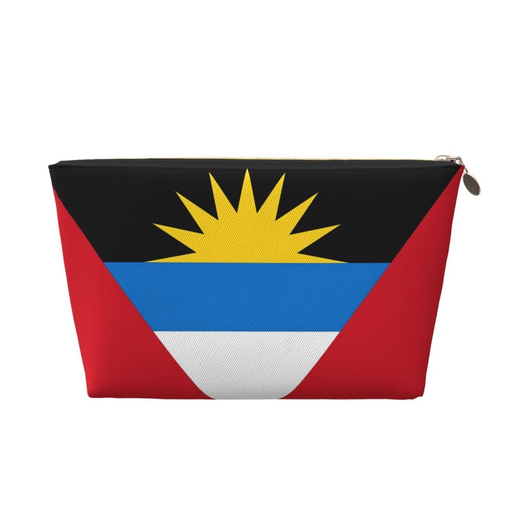 ASYG Cute Antigua And Barbuda Flag Travel Makeup Bag Cosmetic Bag Small Pouch Purse Bags for Women Men