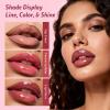 3PCS Lip Combo Set - Matte Lip Liner Pencil + Hydrating Tinted Lip Balm + Juicy Lip Gloss Tint, Non-Sticky, Long-Lasting, High Pigment Lip Makeup Kit (Juicy Plum Set) view 2