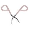 Jauarta Y0309 Eyebrow Tweezers Stainless Steel Hair Removal with Grinding Handle for Eyebrow Hair Beard Removal view 4