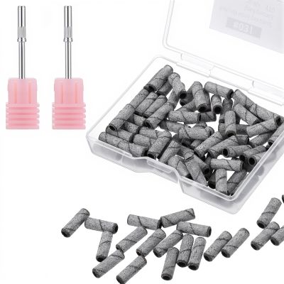 100 Pcs Mini Sanding Bands for Nail Drill Small Nail Sanding Bands Grit Sanding Bands Mini Mandrel Sanding Band Sanding Bits for Nails Gel Removing Shaping Professional Manicures And Pedicure