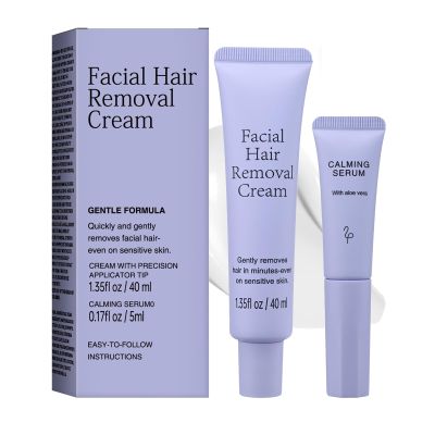 2 Pack Hydrateology Facial Hair Removal Cream, Luuma Facial Hair Removal, Gentle Hairs Removers for Women, Long-Lasting Depilatory Cream for All Skin Types